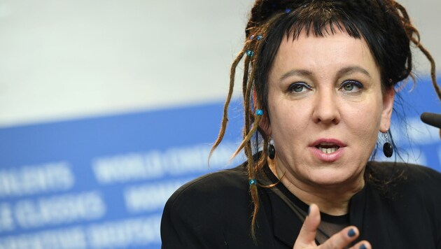 Die polnische Literaturnobelpreisgewinnerin Olga Tokarczuk (Bild: AFP)