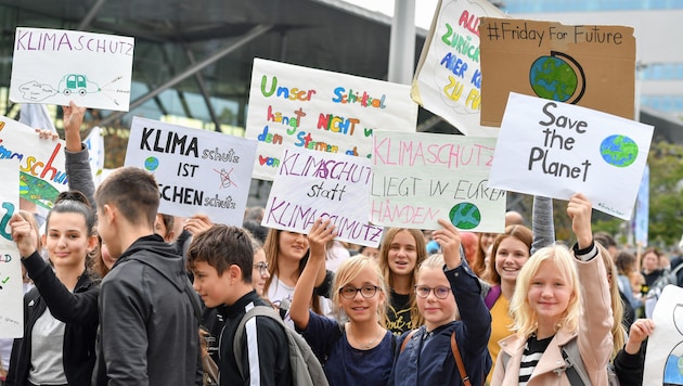 Demos für Klimaschutz gibt es jetzt immer häufiger. (Bild: Harald Dostal)