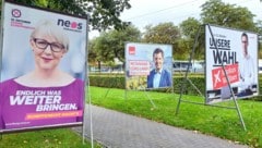 Zukünftig sollen pro Partei nur mehr 50 dieser Großplakate aufgestellt werden dürfen. (Bild: APA/Barbara Gindl)