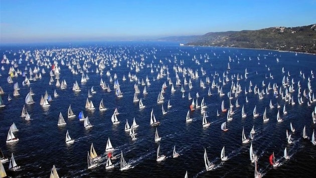 Beim „Ocean Race“ legen die Segler rund 45.000 Seemeilen zurück. (Bild: .discover-trieste)