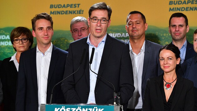 Oppositionskandidat Gergely Karacsony wird Bürgermeister in Budapest. (Bild: AFP/Attila Kisbenedek)