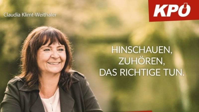 Plakat der steirischen KPÖ zur Landtagswahl 2019 (Bild: KPÖ Stmk)