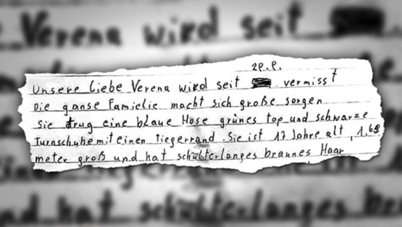 Verenas verzweifelte Familie bittet um Hinweise. (Bild: zVg, krone.at-Grafik)