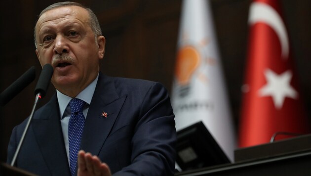 Der türkische Präsident Erdogan (Bild: AFP)