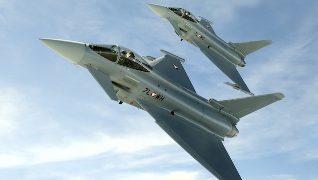 Zwei Eurofighter. (Bild: Bundesheer/Markus Zinner)