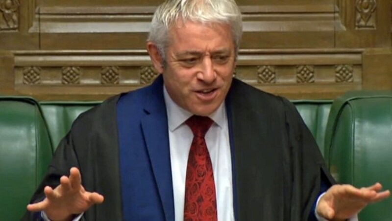 Hoyles Vorgänger John Bercow (Bild: APA/AFP/PRU)