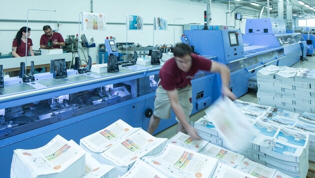 Samson Druck verarbeitet jährlich rund 7000 Tonnen Papier (Bild: Samson Druck)