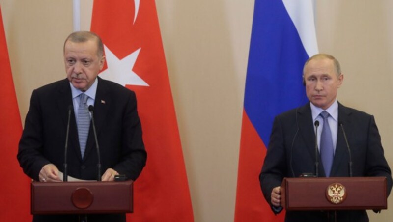 Die Präsidenten Erdogan und Putin (Bild: AFP)