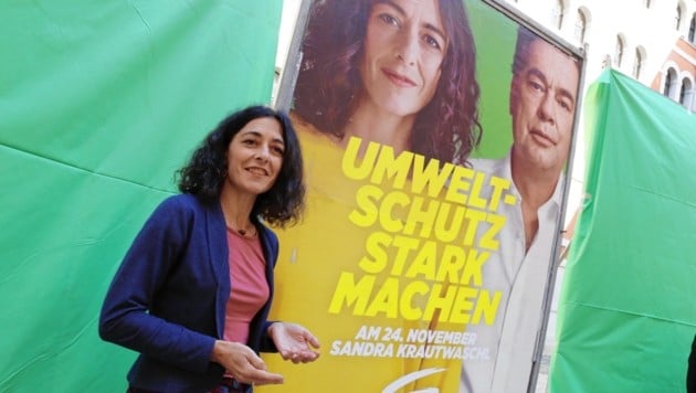 Ist froh über die Fortführung der Koalition: Sandra Krautwaschl (Bild: Christian Jauschowetz)