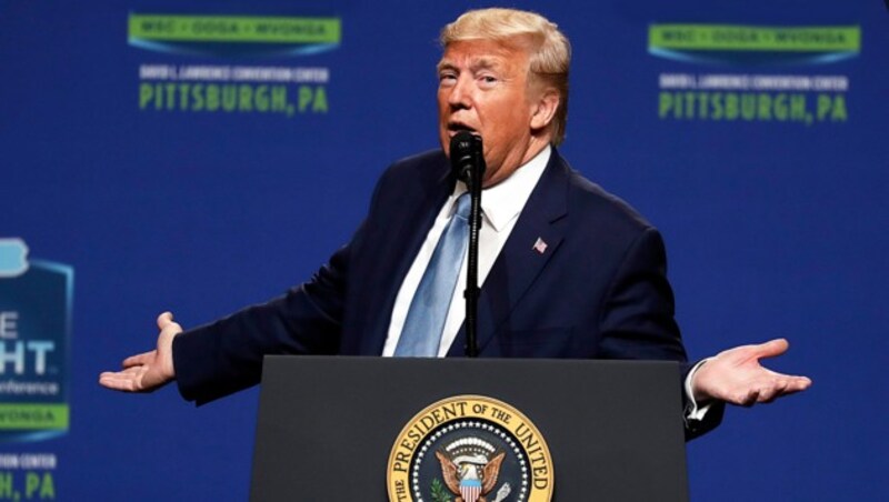 Trump in Pittsburgh (Bild: AP)