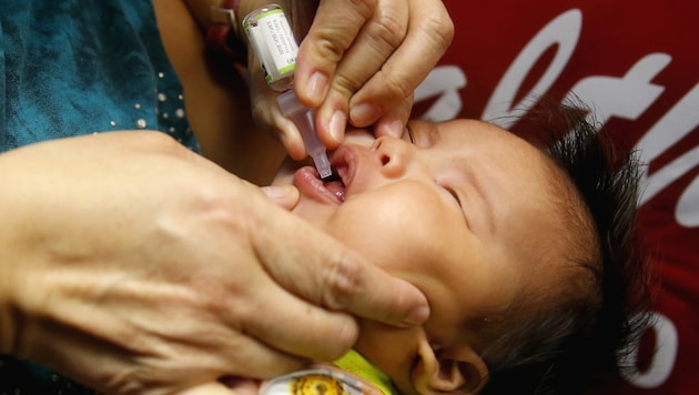 Polio-Impfung auf den Philippinen (Bild: Copyright 2019 The Associated Press. All rights reserved.)