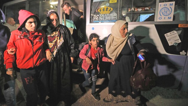 Syrische Flüchtlinge im Camp Bardarash nahe der kurdischen Stadt Dohuk (Bild: AFP)