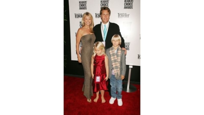 Christie Brinkley und Peter Cook mit den Kindern Sailor und Jack im Jahr 2004 (Bild: 2004 Getty Images)