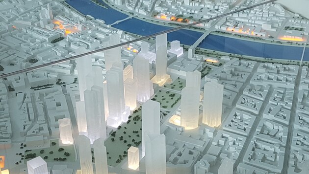 „Leuchtendes“ Frankfurt - ein Symbolbild für die Funktion als Internet-Hauptstadt Deutschlands (Bild: Werner Pöchinger)