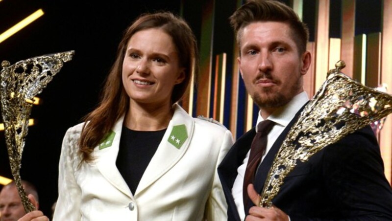 Vanessa Herzog, Marcel Hirscher (Bild: Herbert Pfarrhofer)