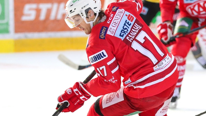 Bis zur letzten Saison trug Manuel Ganahl das KAC-Trikot. (Bild: GEPA )