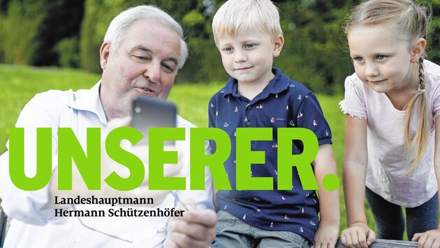 Wahlplakat der ÖVP Steiermark mit Hermann Schützenhöfer (Bild: STVP)