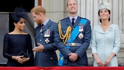 Herzogin Meghan, Prinz Harry, Prinz William und Herzogin Kate (Bild: APA/AFP)