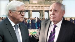 Der deutsche Bundespräsident Frank-Walter Steinmeier dankte dem früheren sowjetischen Präsidenten Michail Gorbatschow für dessen Verdienste bei der Wiederherstellung der deutschen Einheit. (Bild: dpa)