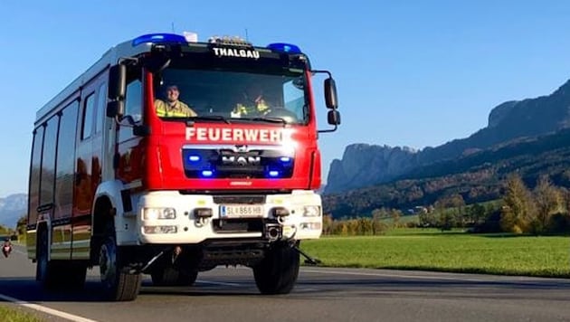 Das Rüstfahrzeug, dass die Feuerwehr an die Kollegen in Griechenland spendete. (Bild: Feuerwehr Thalgau)