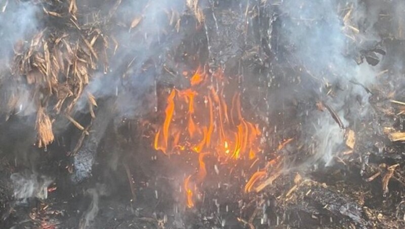 89 Mann waren bei dem Brand im Einsatz (Bild: Freiwillige Feuerwehr Großarl)