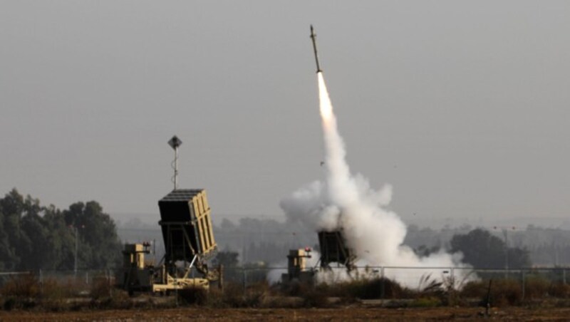 Das Raketenabwehrsystem Iron Dome ist derzeit im Dauereinsatz. (Bild: AFP)