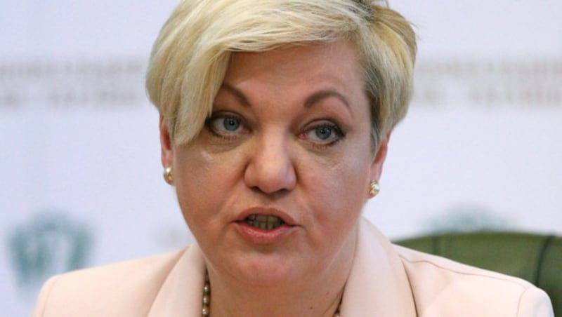 Valeria Gontareva, die ehemalige Gouverneurin der ukrainischen Zentralbank (Bild: ASSOCIATED PRESS)