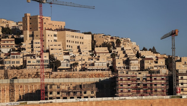 Der israelische Siedlungsbau in Jerusalem (Bild: AFP)