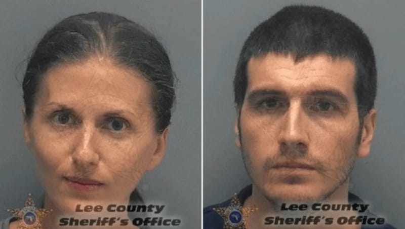 Sheila und Ryan O’Leary befinden sich in Untersuchungshaft. (Bild: Lee County Sheriff's Office)