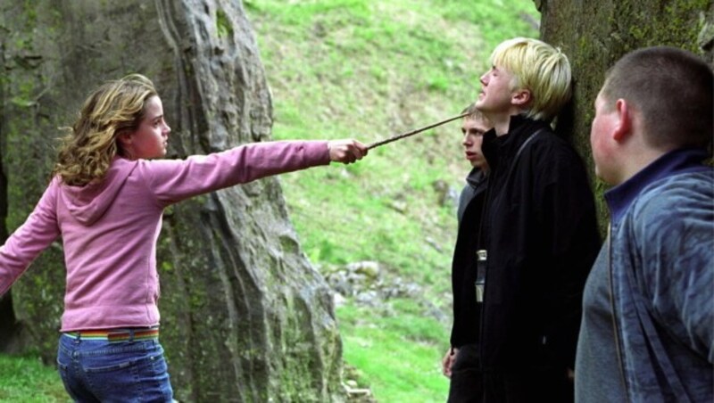 Emma Watson als Hermine Granger und Tom Felton als Draco Malfoy in „Harry Potter und der Gefangene von Askaban“ (Bild: www.pps.at)