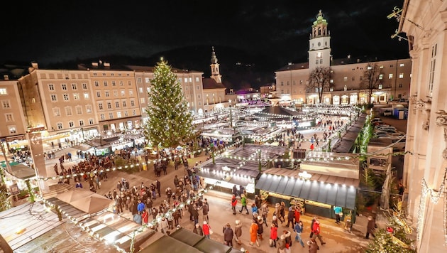 Ob der Salzburger Christkindlmarkt in diesem Jahr stattfinden kann steht noch in den Sternen (Bild: Markus Tschepp)