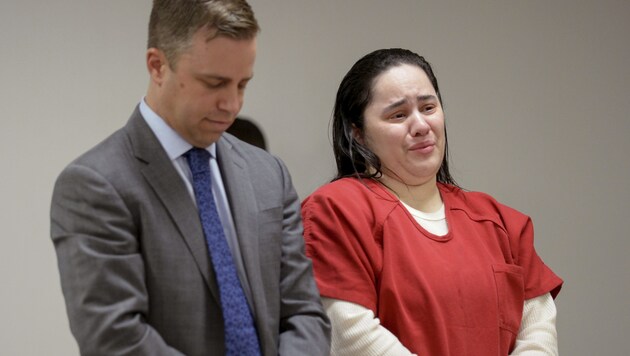 Amanda Ramirez weinte vor Gericht. (Bild: AP)