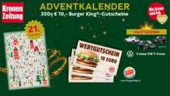 (Bild: Burger King, Kronen Zeitung, VW)