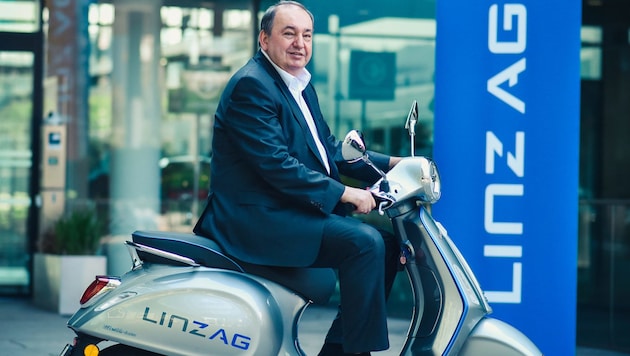 Linz-AG-Boss Erich Haider gibt Gas. (Bild: Markus Wenzel)
