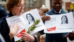 Demonstranten fordern Gerechtigkeit für die ermordete Journalistin Daphne Caruana Galizia. (Bild: AFP )