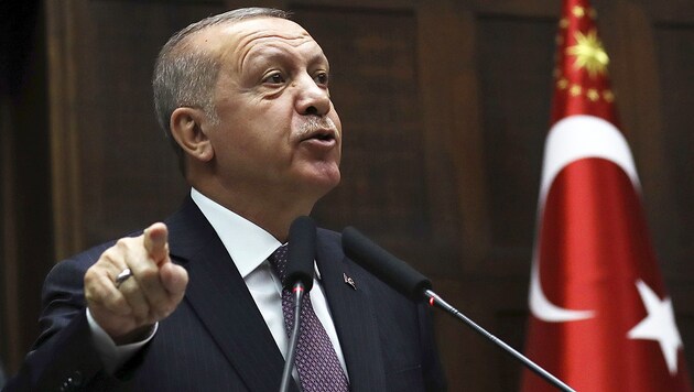 Der türkische Präsident Recep Tayyip Erdogan (Bild: AP)