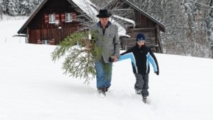 Weiße Weihnachten – idyllischer geht es nicht!  (Bild: Sepp Pail)