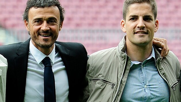 Luis Enrique (links) und Roberto Moreno (Bild: AFP)