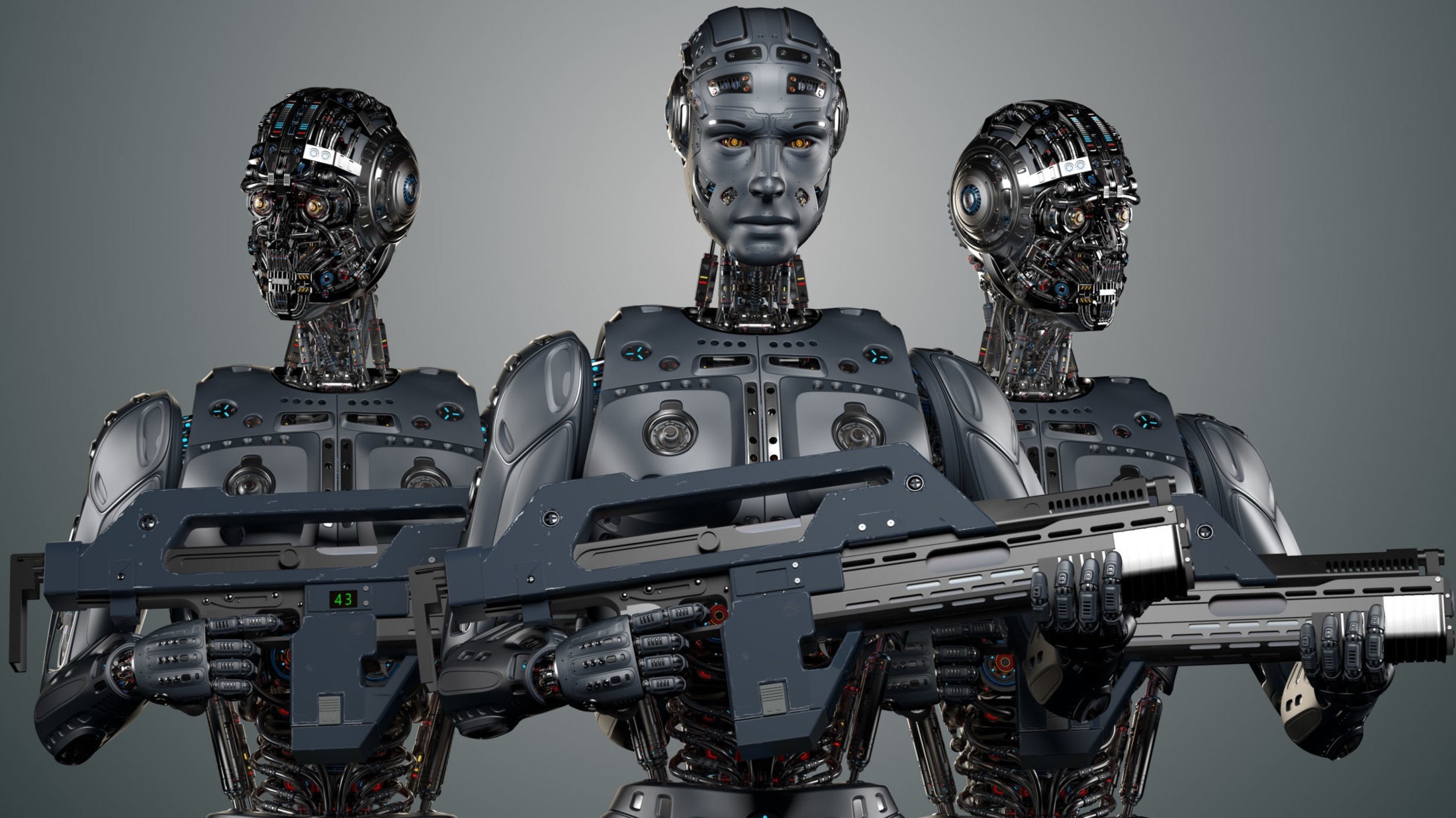 Моделирование систем искусственного интеллекта. Боевые роботы. Автономные роботы. Роботы будущего. Армия роботов.