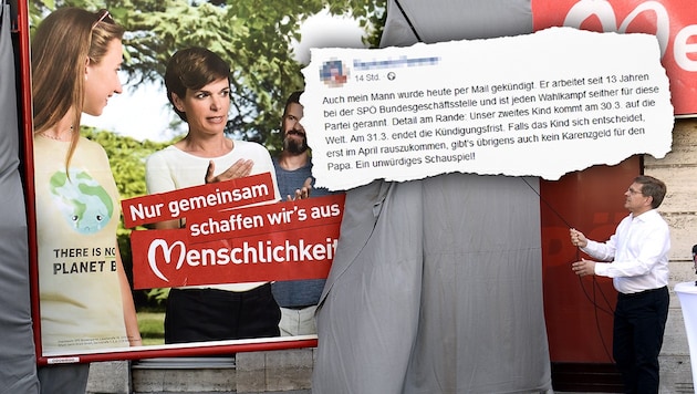 (Bild: APA/HERBERT PFARRHOFER, facebook.com, krone.at-Grafik)