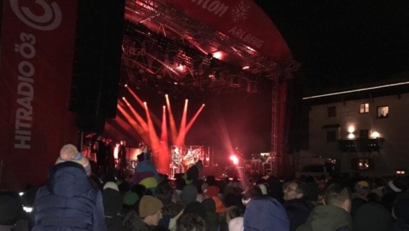 Sarah Connor performte live auf der Open-Air-Bühne in St. Anton am Arlberg. (Bild: Claus Meinert)