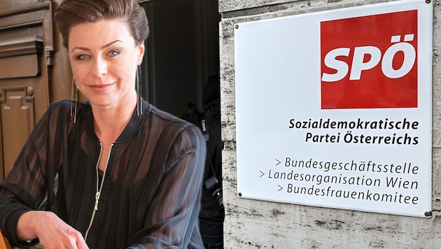 Elisabeth Auer (42) heuert bei der Wiener SPÖ an. (Bild: Sebastian Kreuzberger, APA/HERBERT NEUBAUER, krone.at-Grafik)