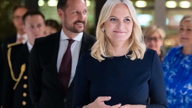 Kronprinzessin Mette-Marit und Kronprinz Haakon (Bild: AFP)