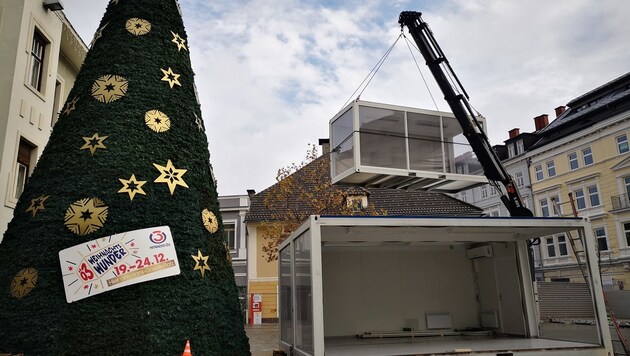 Auf dem Villacher Hans-Gasser-Platz wird das Weihnachtswunder über die Bühne gehen. (Bild: villach.at)