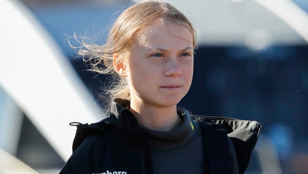 Die schwedische Klimaaktivistin Greta Thunberg zeigt sich auf Social Media mit Palästina solidarisch. Das brachte ihr zahlreiche Vorwürfe ein. (Bild: AP)