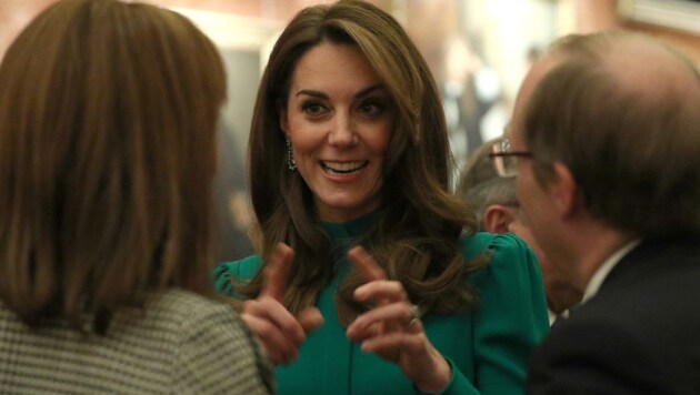 Herzogin Kate verzauberte an diesem Abend alle mit ihrem Charme. (Bild: AFP)