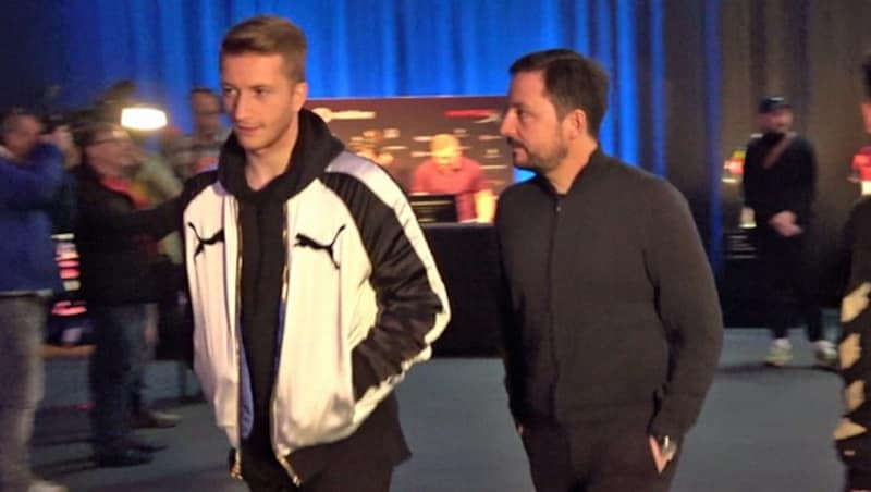 Marco Reus bei der „Mashup Competition“ (Bild: krone.tv)