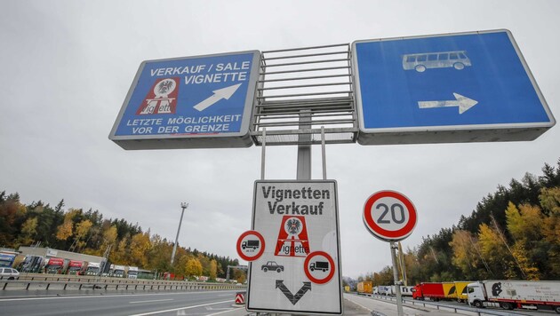 Wer auf der Strecke Walserberg bis Salzburg Nord fährt, braucht künftig keine Vignette mehr (Bild: Tschepp Markus)