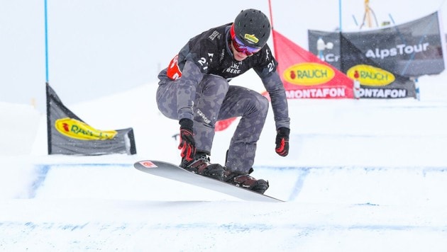 Luca Hämmerle arbeitete hart an der Rückkehr aufs Snowboard - mit Erfolg. (Bild: GEPA )