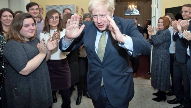 Wahlsieger Boris Johnson (Bild: APA/AFP/POOL/STEFAN ROUSSEAU)